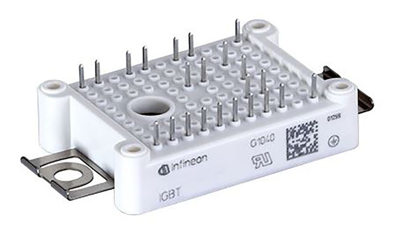 Módulo IGBT, FP30R06W1E3B11BOMA1, N-Canal, 37 A, 600 V, EASY1B, 23-Pines, 1MHZ Trifásico