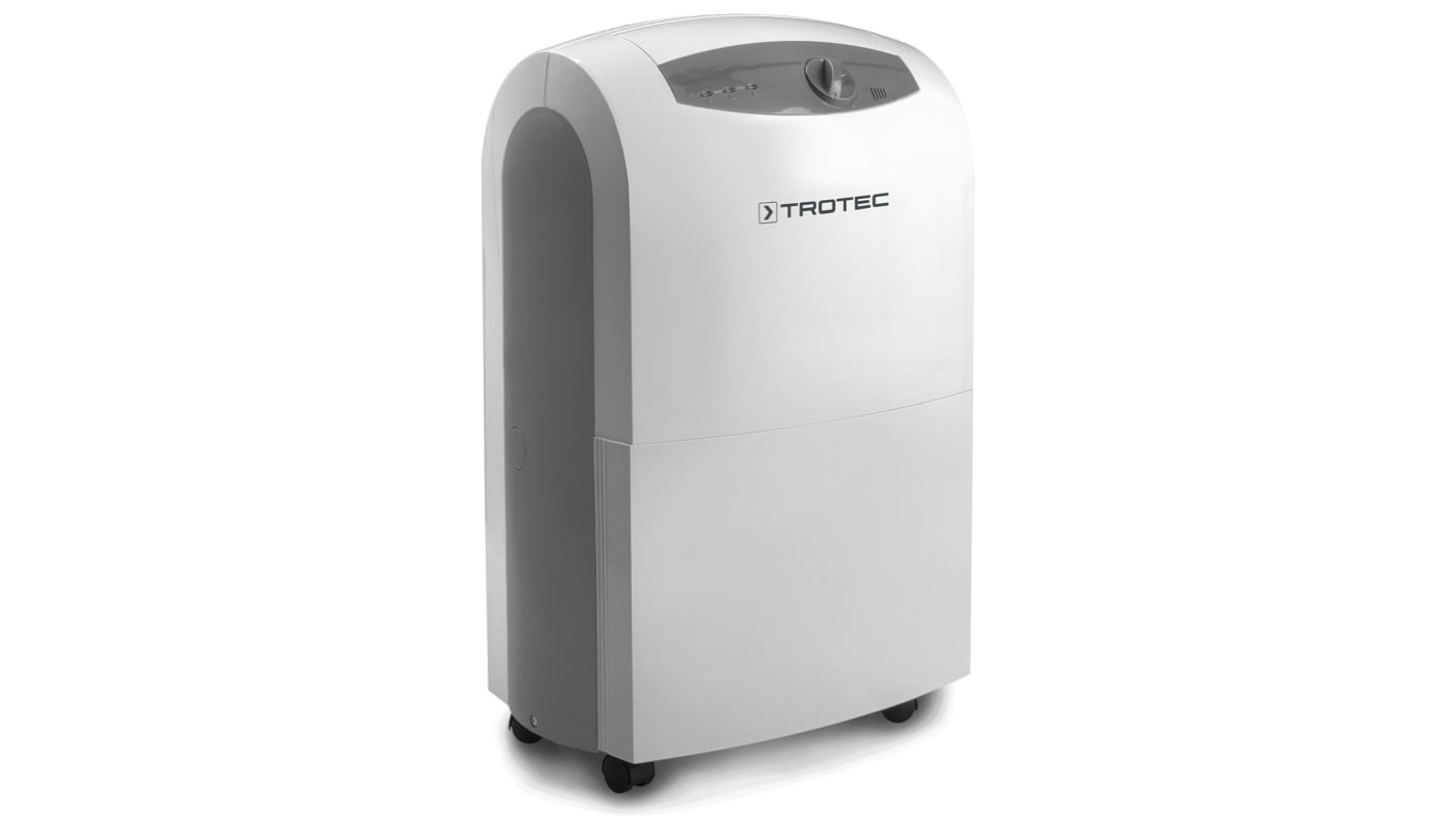 RS PRO Dehumidifier, 4.3L water tank, 28L/day extraction rate Type G - British 3-pin