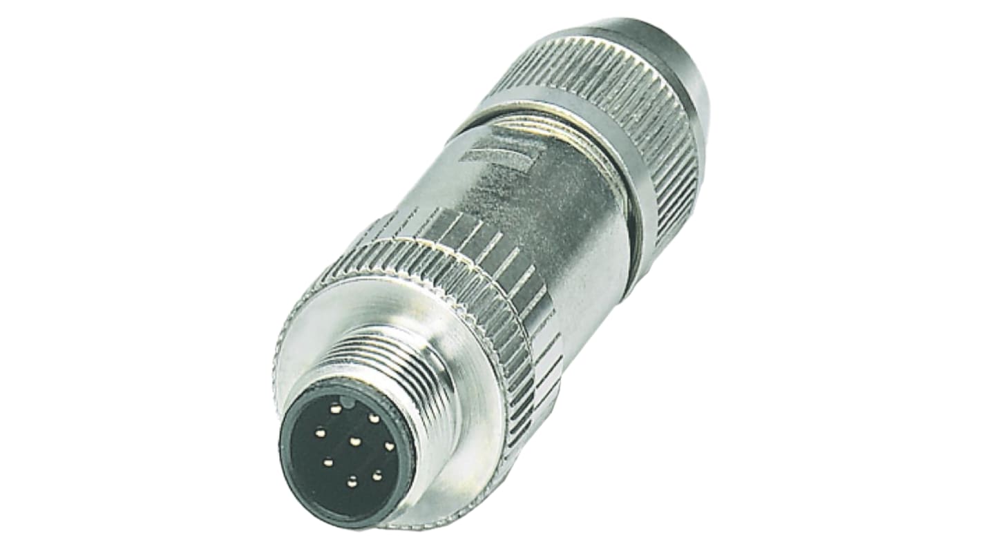 HARTING Circular Connector, 8 Contacts, Cable Mount, M12 Connector, Plug, Male to Female, IP65, IP67