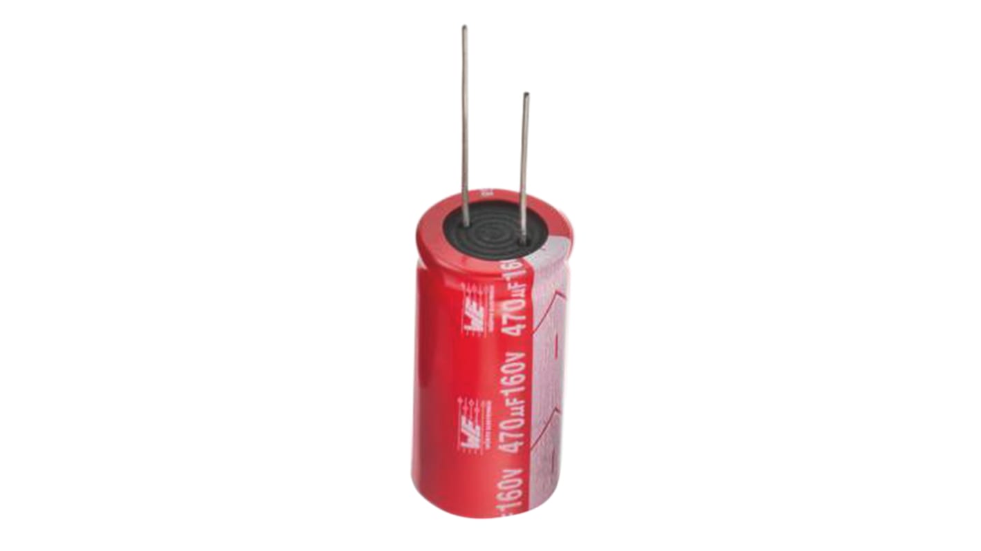 Wurth Elektronik 220μF Aluminium Electrolytic Capacitor 16V dc, Radial, Through Hole - 860010373010