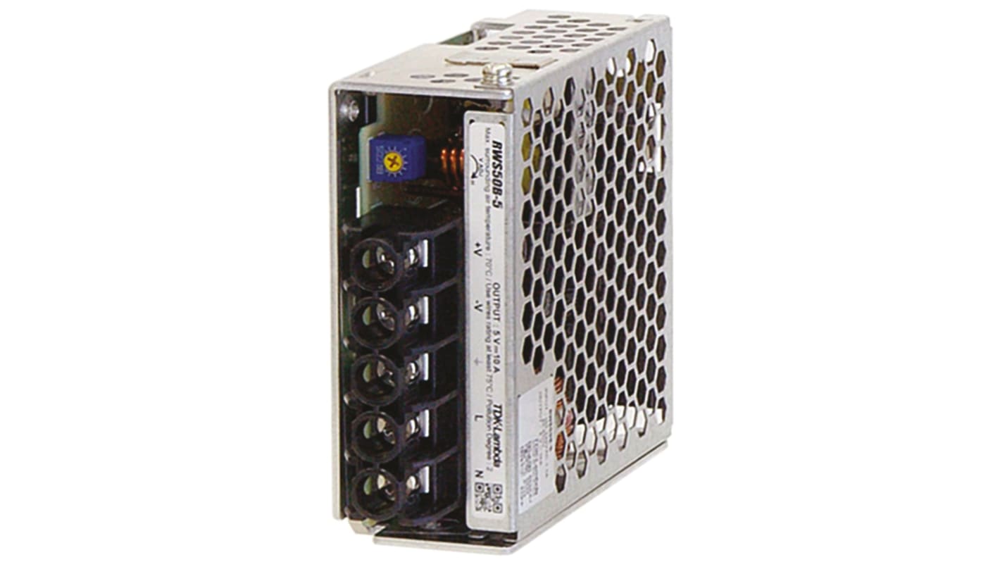 TDK-Lambda Schaltnetzteil, 12V dc / 4.3A 51.6W 120 → 370 V dc, 85 → 265 V ac Geschlossen, Gehäusemontage