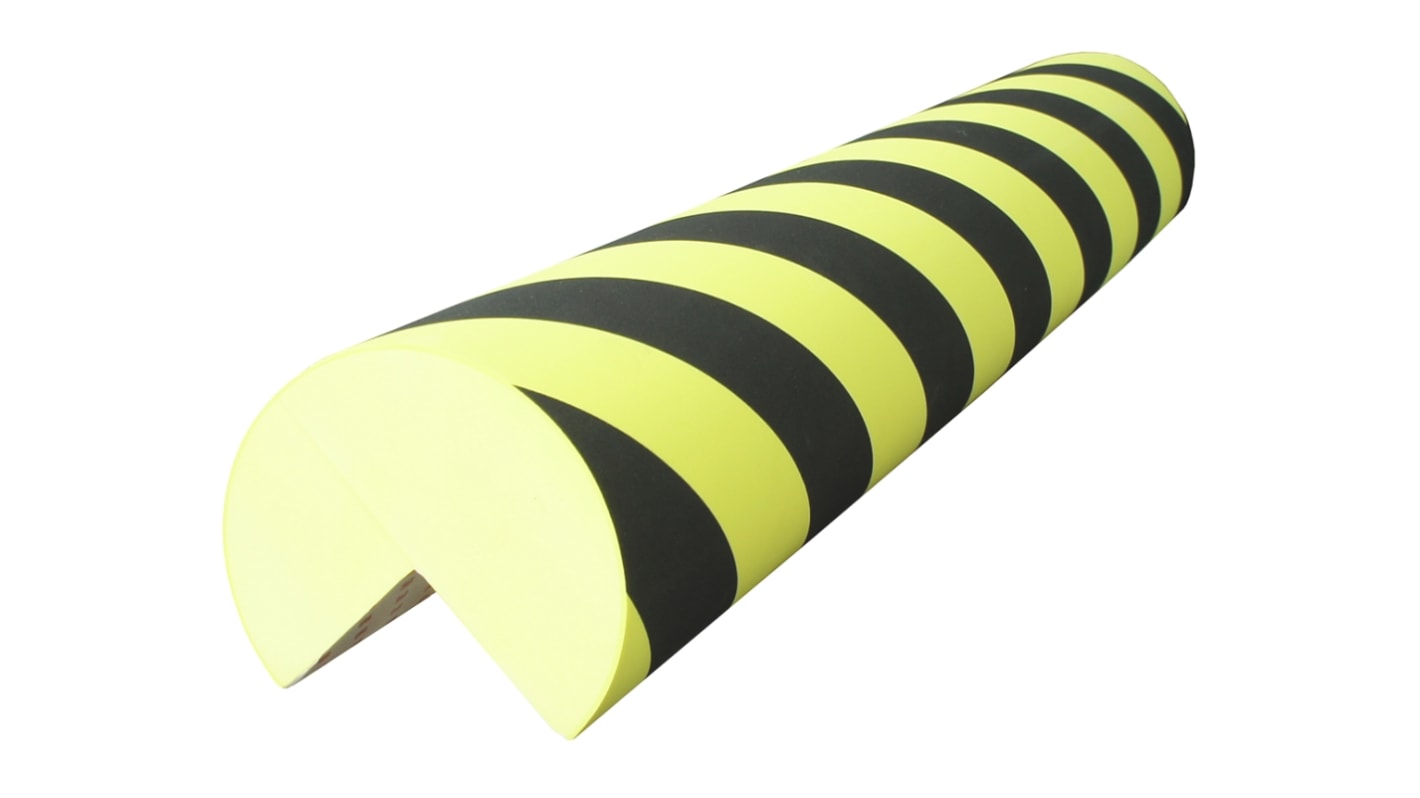 RS PRO Black, Yellow Impact Protector 1000mm x 150mm