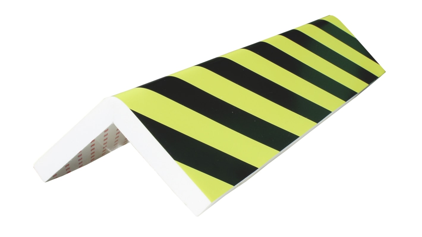 RS PRO Black, Yellow Impact Protector 750mm x 300mm