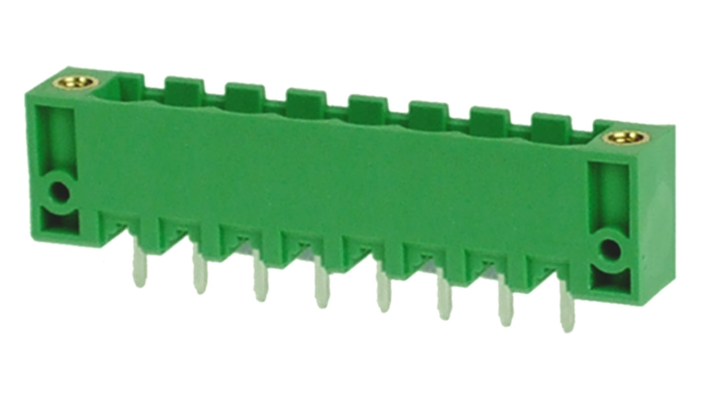 RS PRO 5.0mm Pitch 8 Way Pluggable Terminal Block, Header, Through Hole, Solder Termination