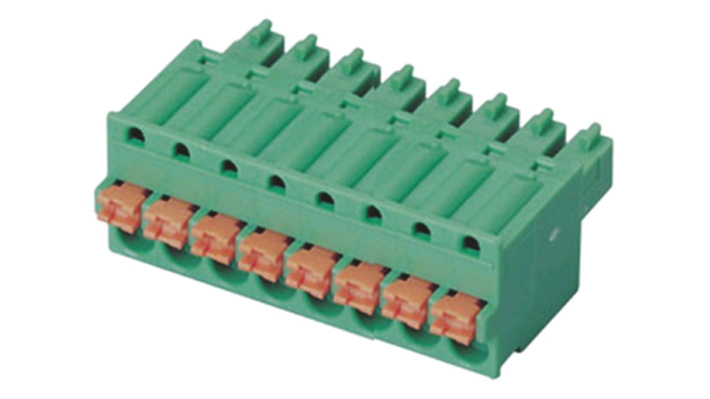 RS PRO 3.81mm Pitch 8 Way Pluggable Terminal Block, Plug, Plug-In, Screw Termination