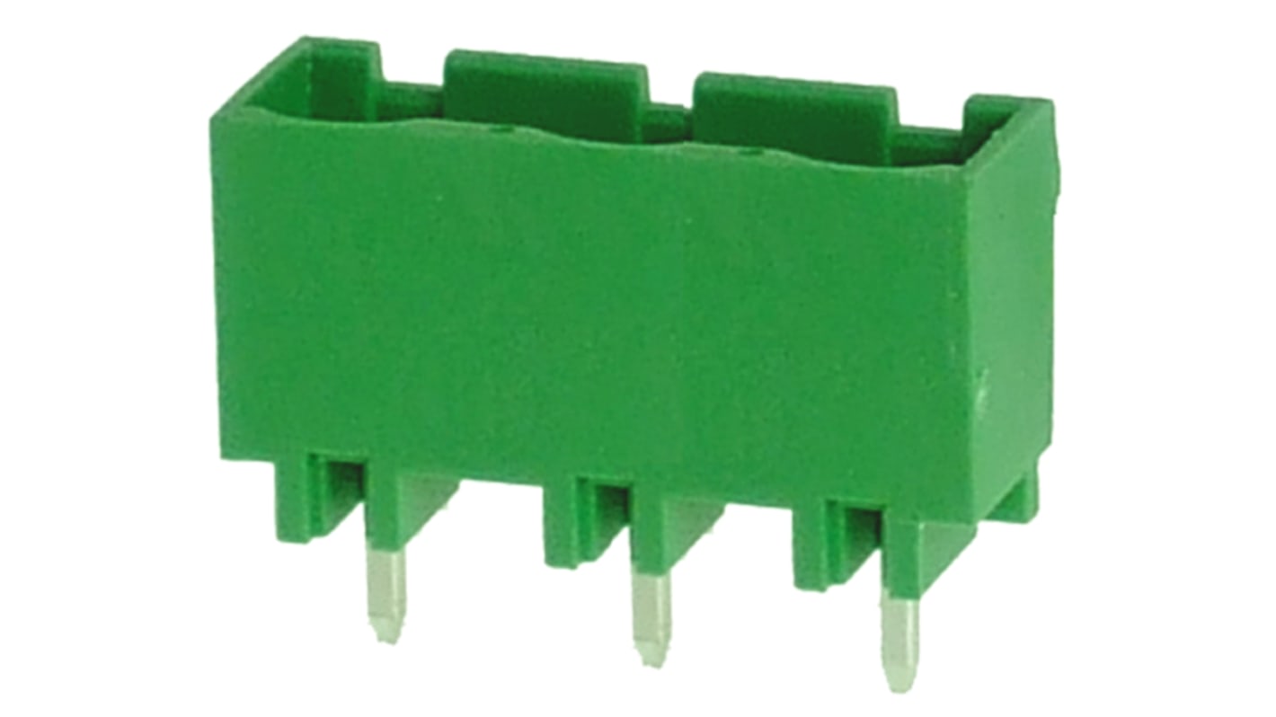 RS PRO, 7.62mm Pitch, 3 Way, , Pluggable Terminal Block, Header, Through Hole, Solder Termination