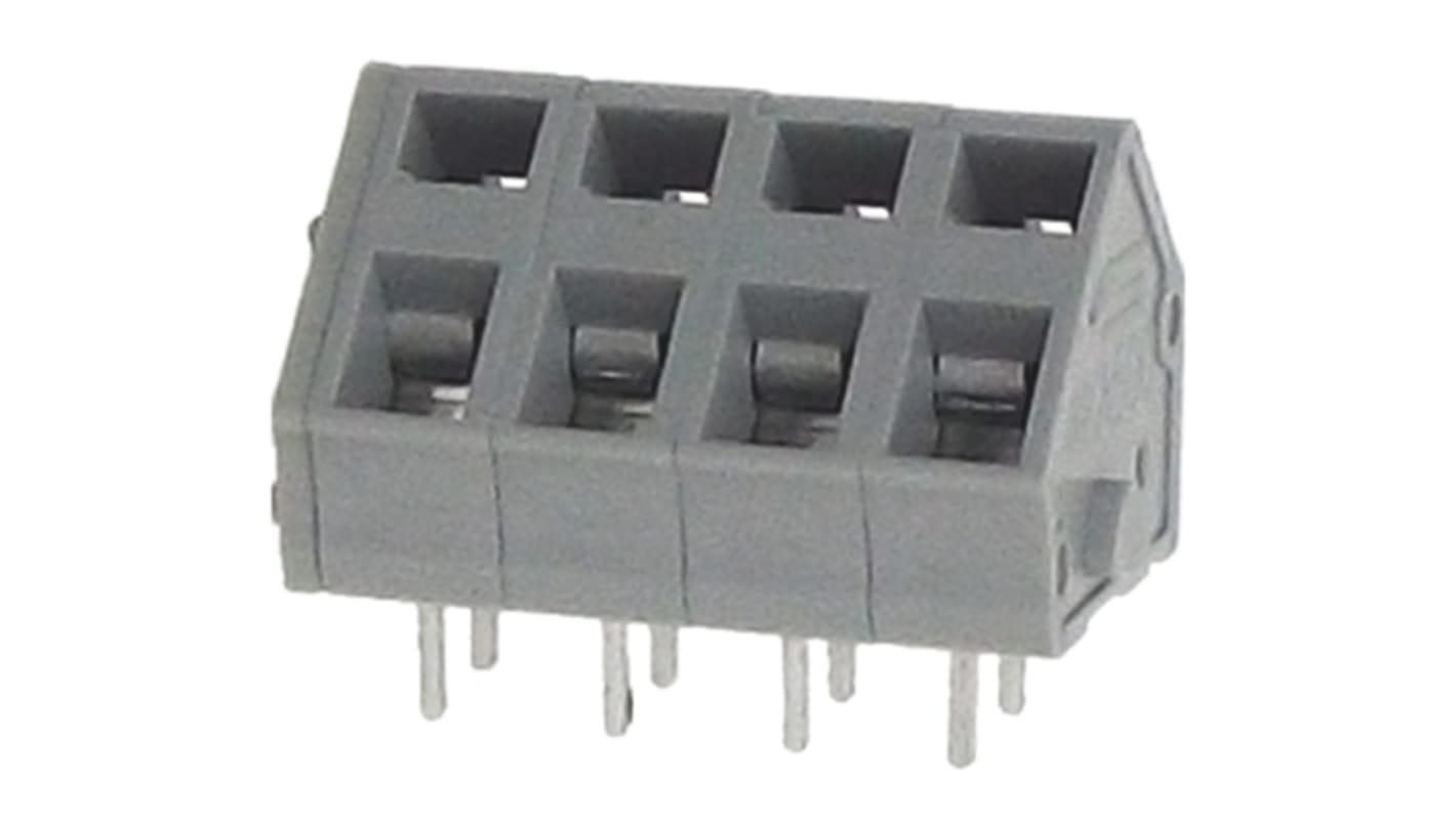 RS PRO PCB Terminal Block, 4-Contact, 5mm Pitch, Through Hole Mount, 1-Row, Screw Termination