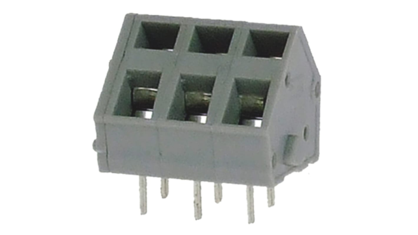 RS PRO PCB Terminal Block, 3-Contact, 5mm Pitch, Through Hole Mount, 1-Row, Screw Termination