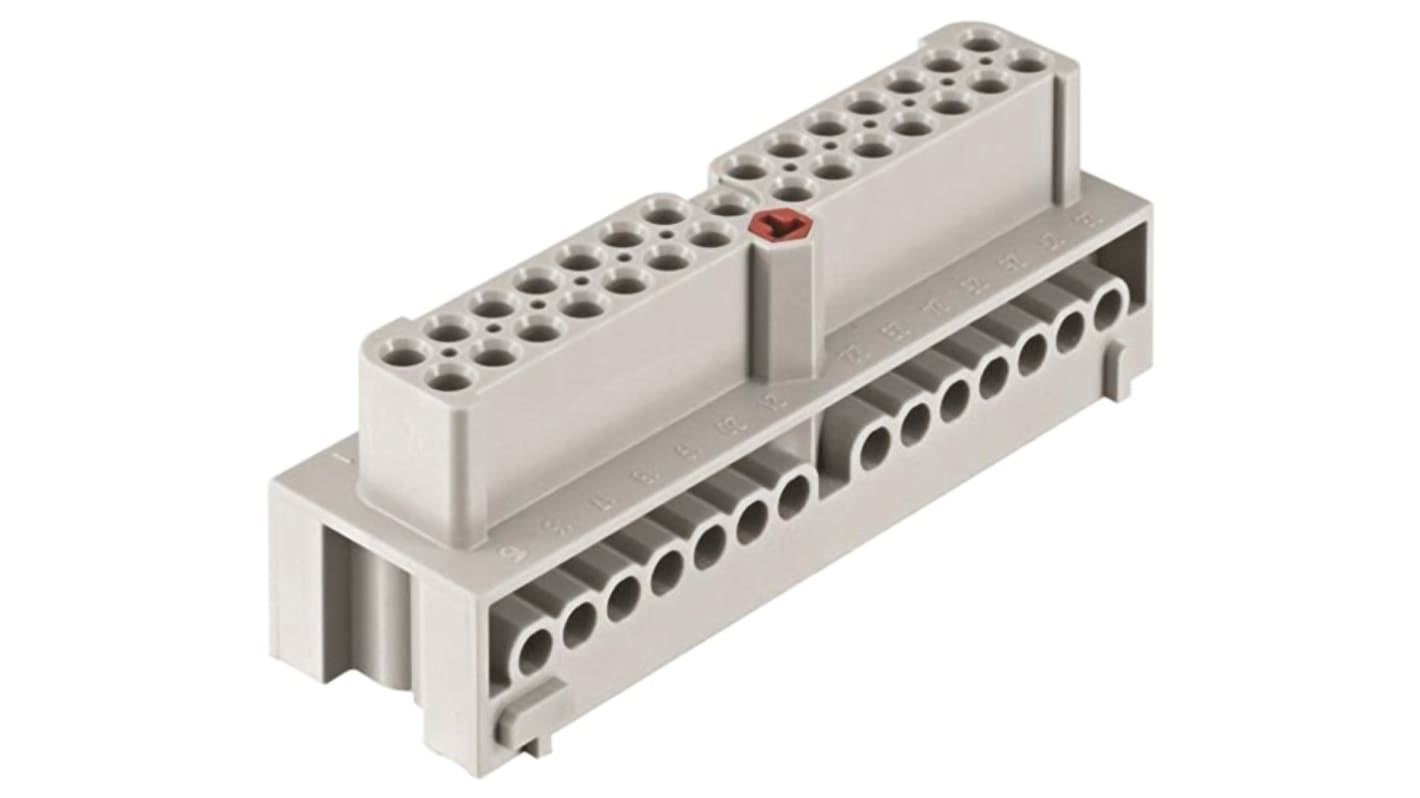 Inserto connettore HARTING, Femmina, serie Han-Eco, 16A, 28 vie