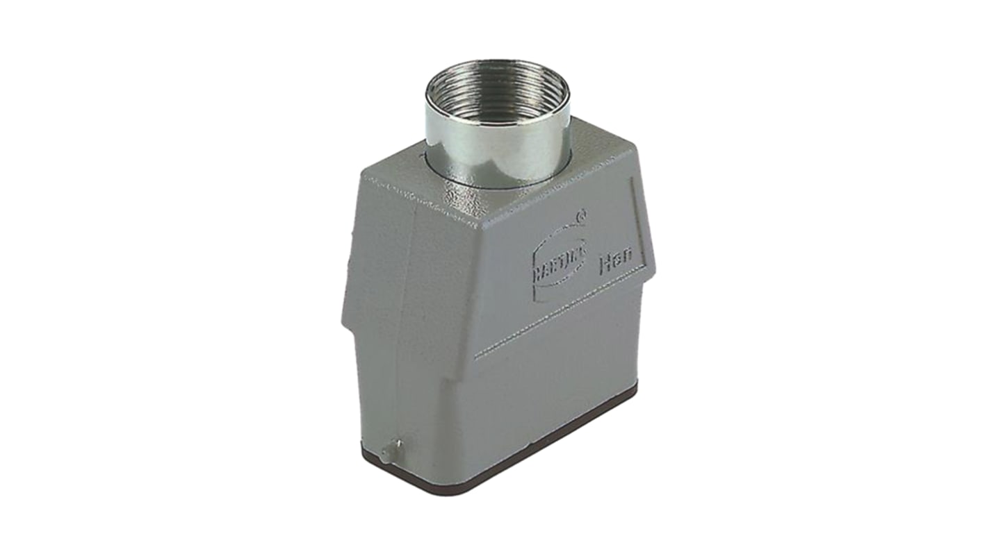 HARTING Han A Heavy Duty Power Connector Hood, PG21 Thread, Top Entry