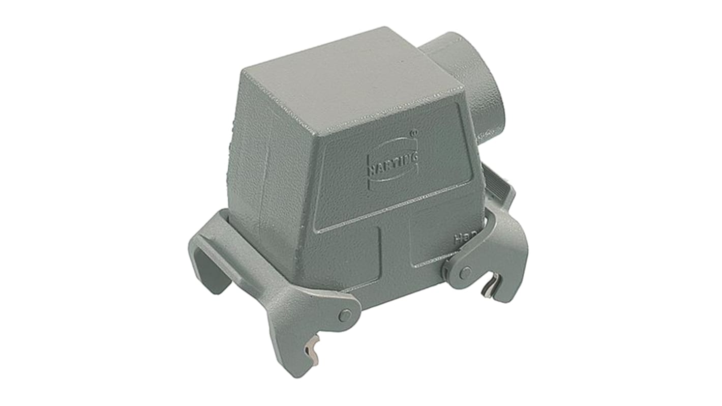 HARTING Han A Heavy Duty Power Connector Hood, PG21 Thread, Side Entry
