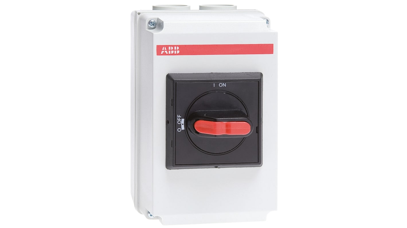 ABB 2P Pole Panel Mount Isolator Switch - 25A Maximum Current