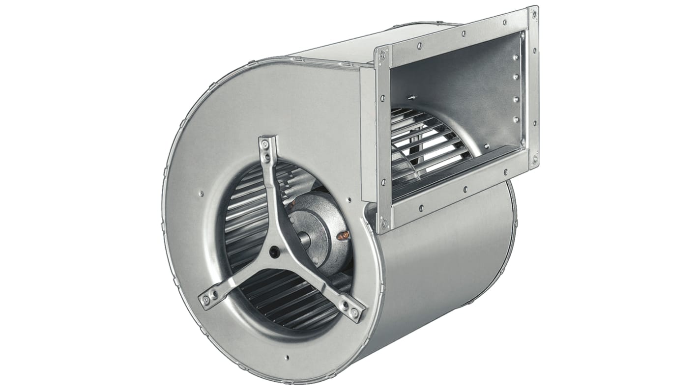 ebm-papst D4E 225 Series Centrifugal Fan, 230 V ac, 2615m³/h, AC Operation, 370 x 327 x 341mm