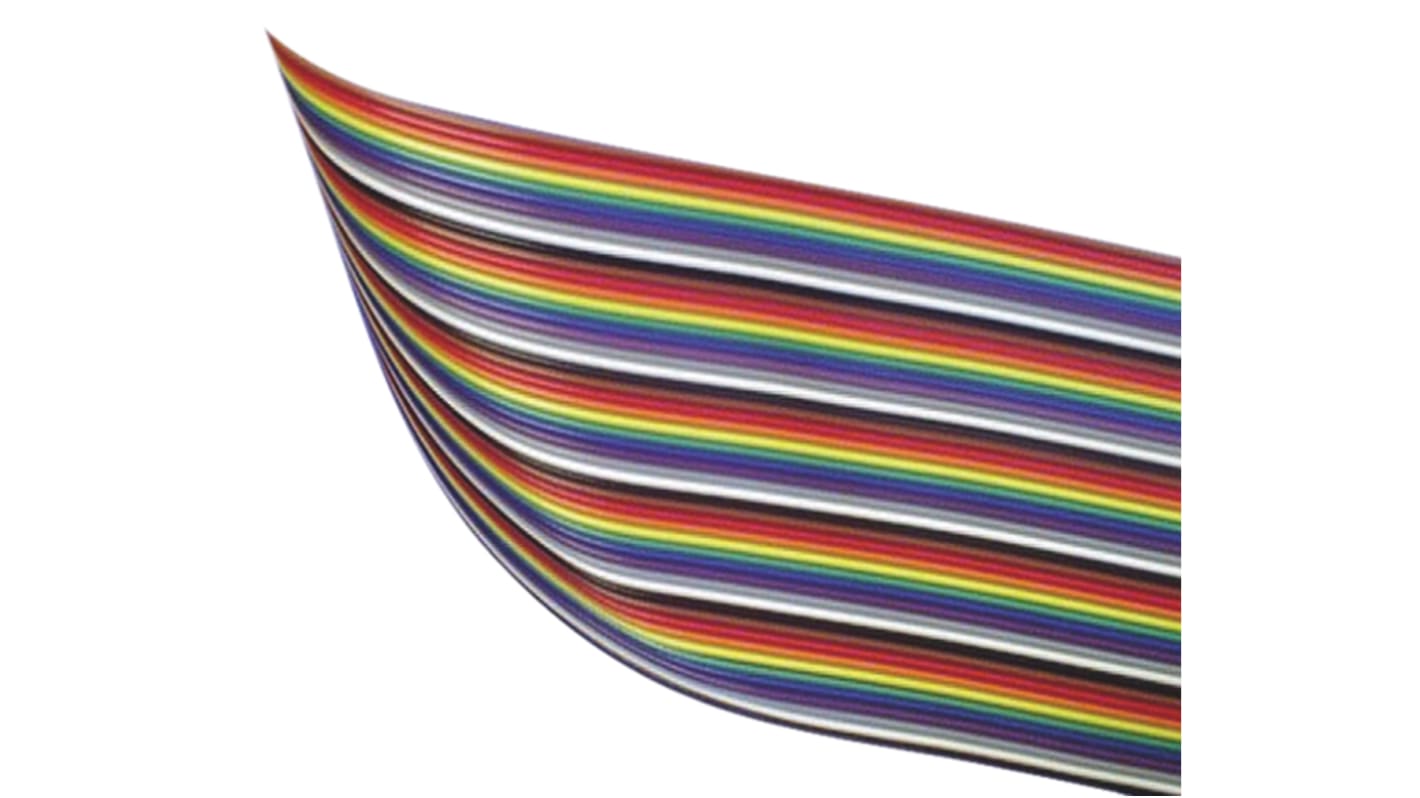 Amphenol Communications Solutions Spectra-Strip Series Ribbon Cable, 26-Way, 1.27mm Pitch