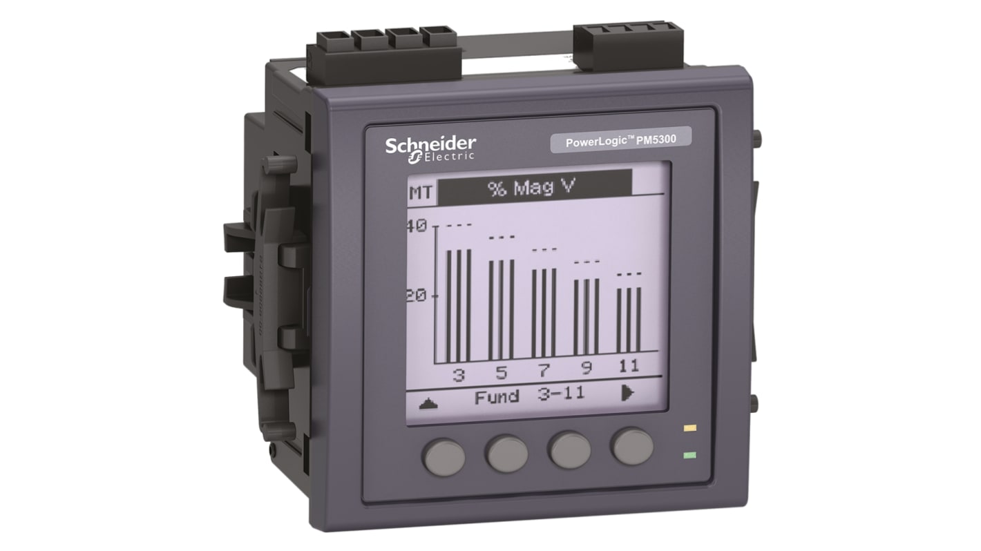 Contatore di energia Schneider Electric, PM5000, 3 fasi, display LCD