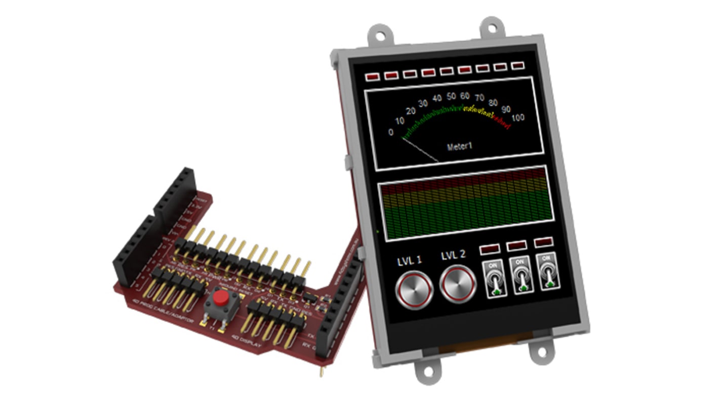 Display da 3.2poll. 4D Systems, gen4, Touchscreen resistivo