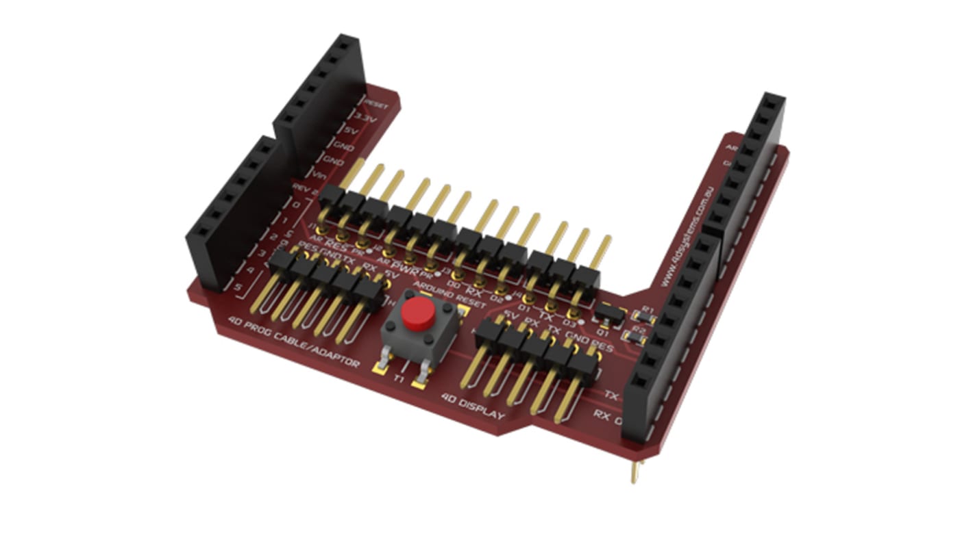4D Systems Arduino互換シールド, アダプタボード, Arduino 用, 4D ARDUINO ADAPTOR SHIELD II