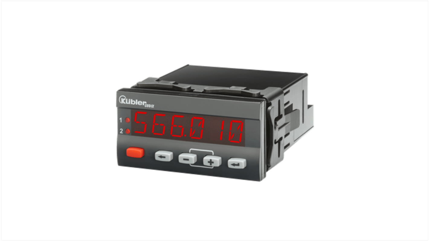 Kübler CODIX 566 LED Digital Panel Multi-Function Meter for Current, 45mm x 92mm