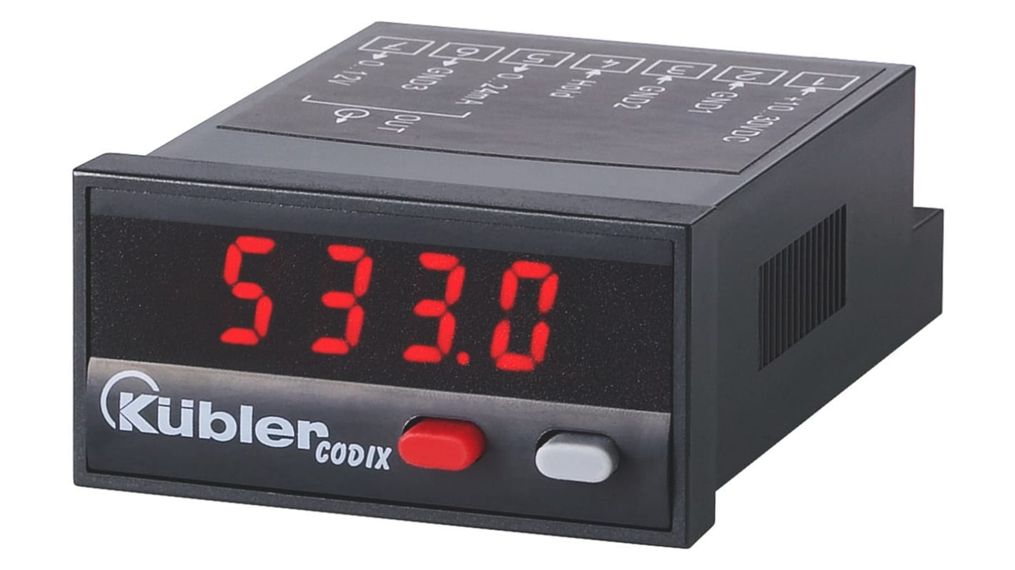 Rs-Online Regolatore di temperatura On/Off Kübler CODIX 533 10 → 30 V c.c. 48 x 24mm