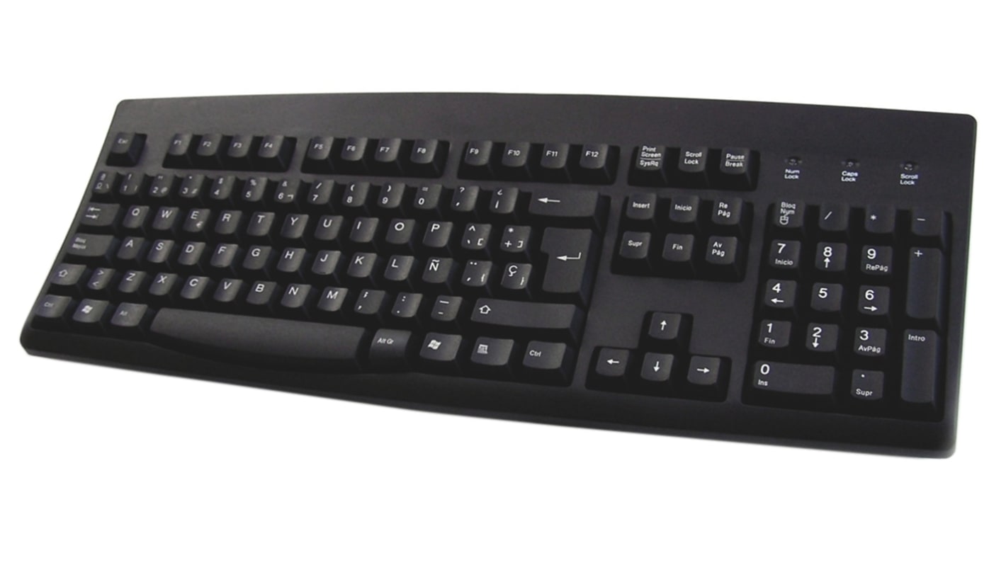 【信頼】 Ceratech キーボード, キー配列：QWERTY (スペイン) PS/2、USB キーボード