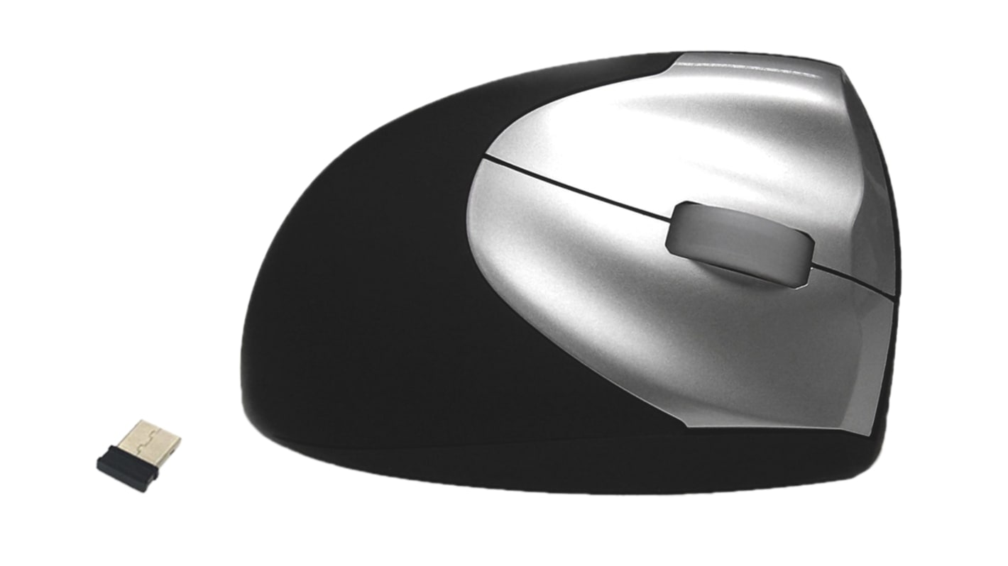 Ceratech Upright Mouse 2 3 Button Wireless Upright Optical Mouse Black