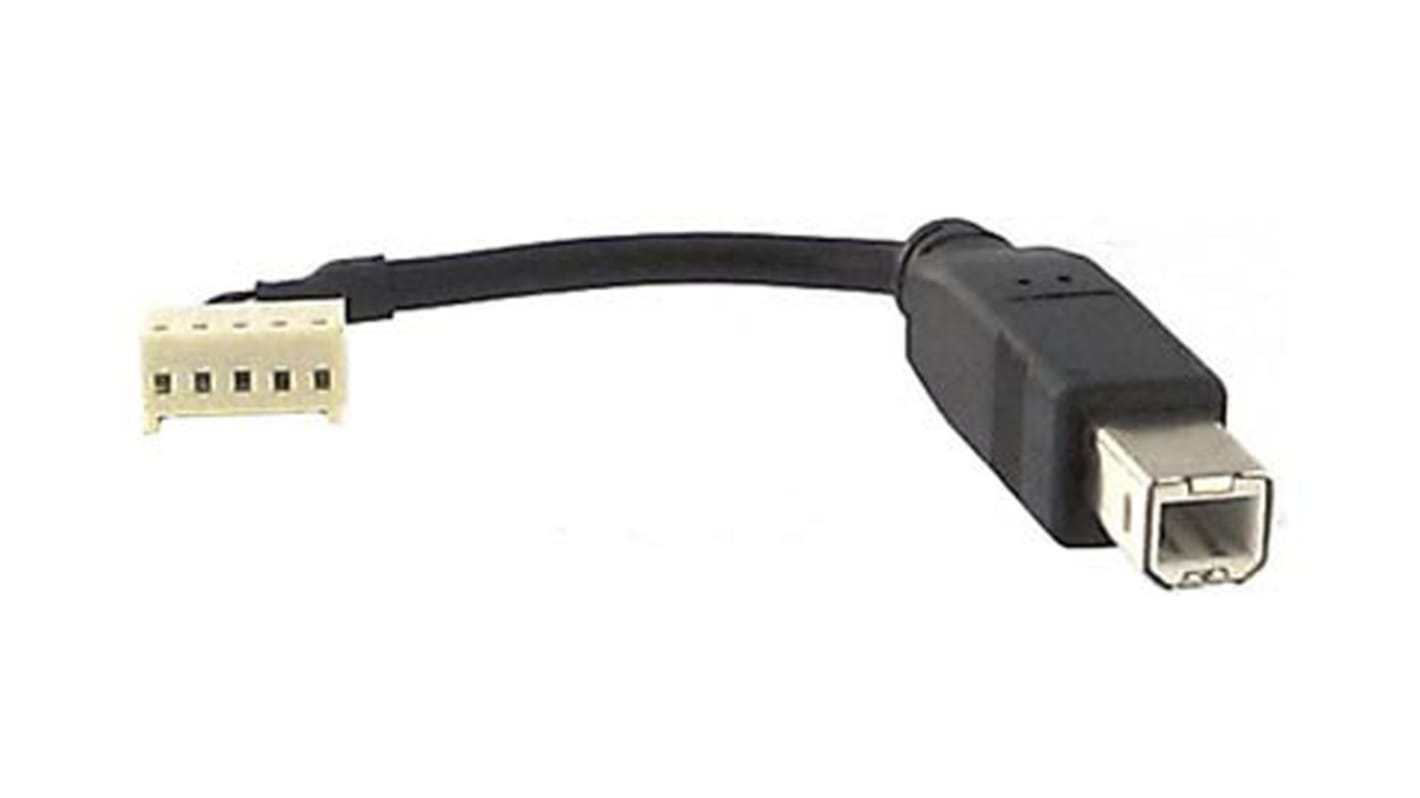 Bulgin USB-kabel, Sort, 100mm