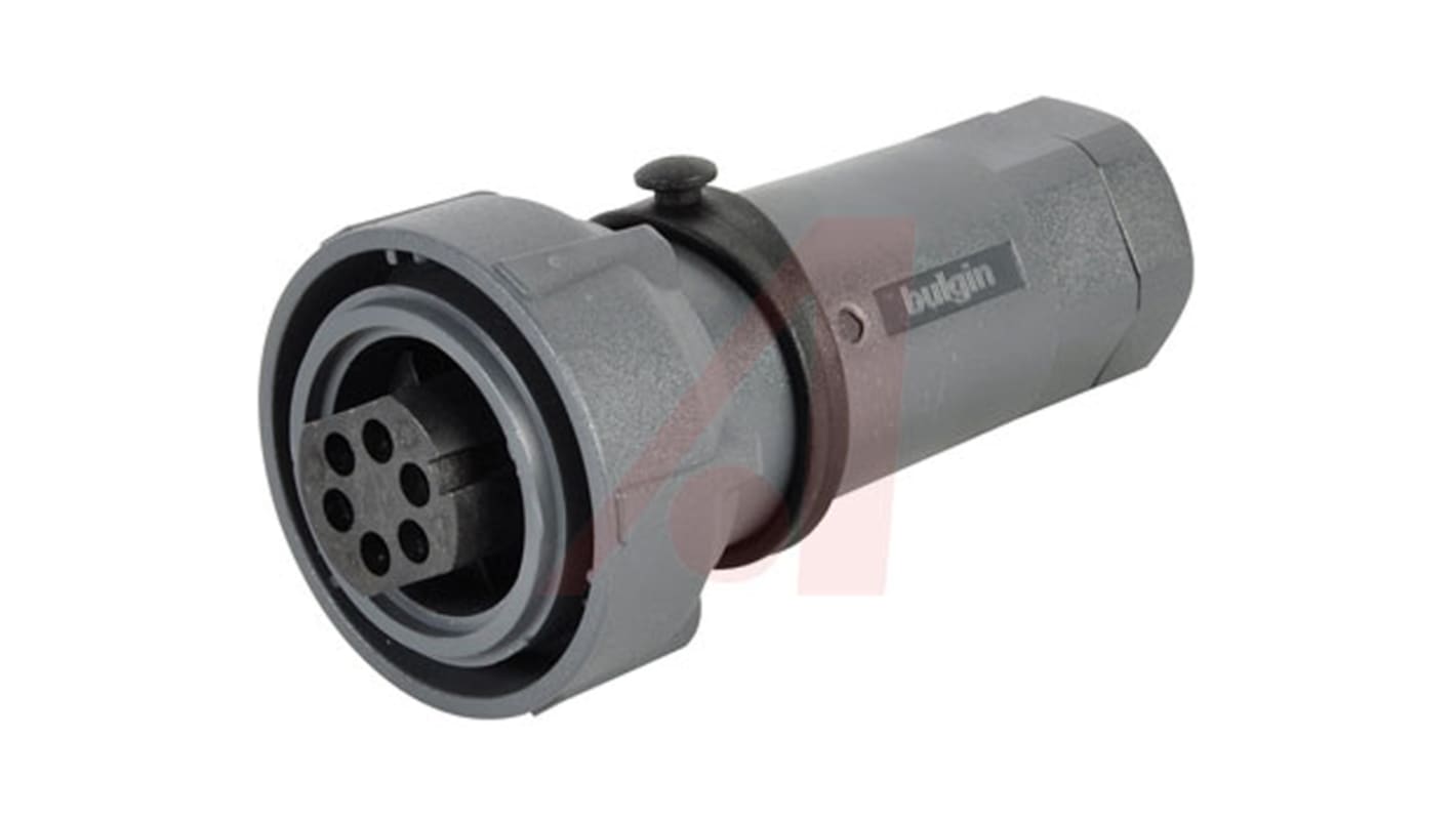 Bulgin Connector, 6 Contacts, Panel Mount, Socket, Female, IP66, IP68, IP69K, Buccaneer 7000 Series