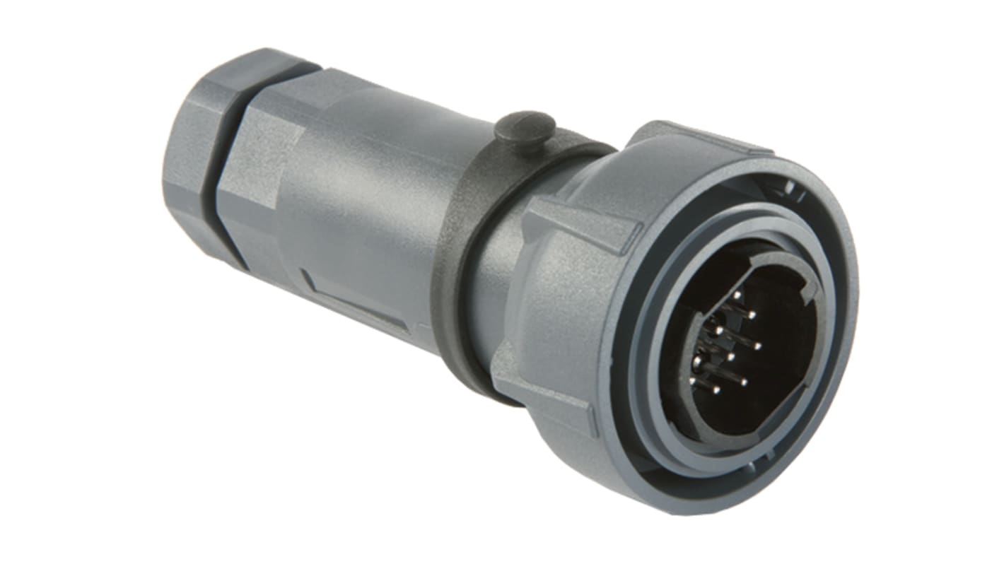 Bulgin Connector, 32 Contacts, Cable Mount, Plug, Male, IP66, IP68, IP69K, Buccaneer 7000 Series