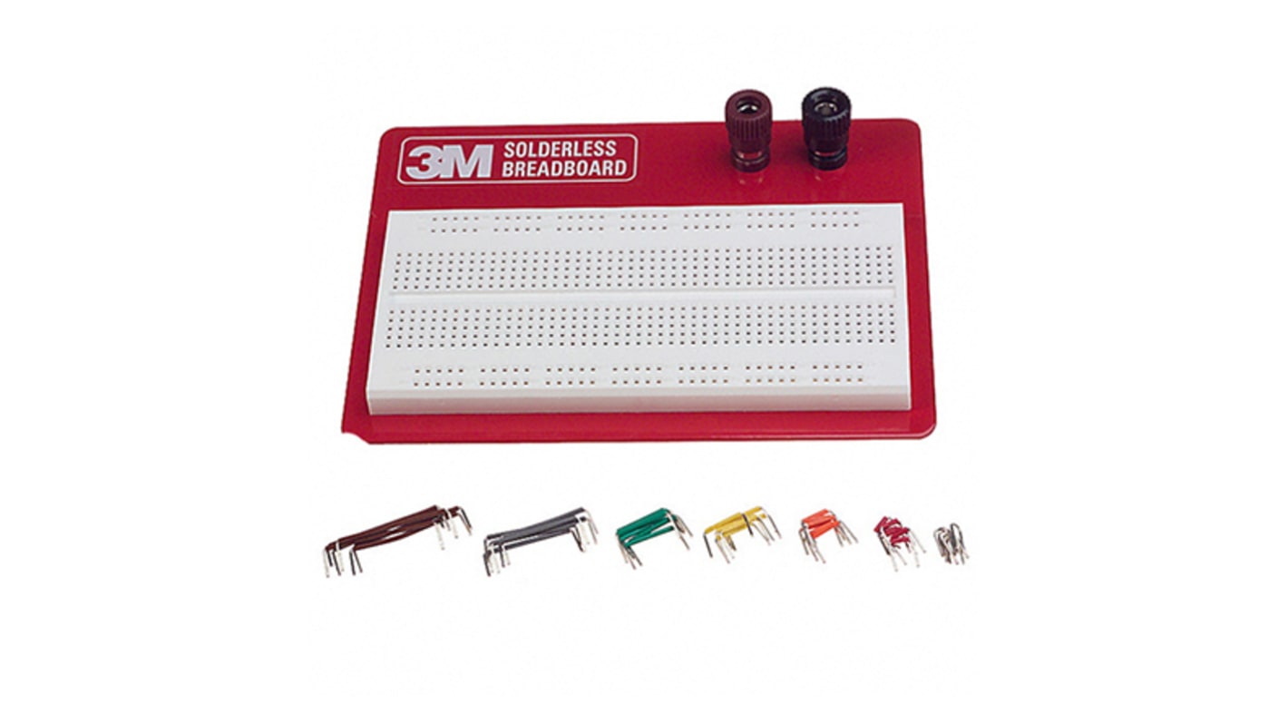 922306, Breadboard Solderless Breadboard 137.16 x 101.6 x 24.13mm