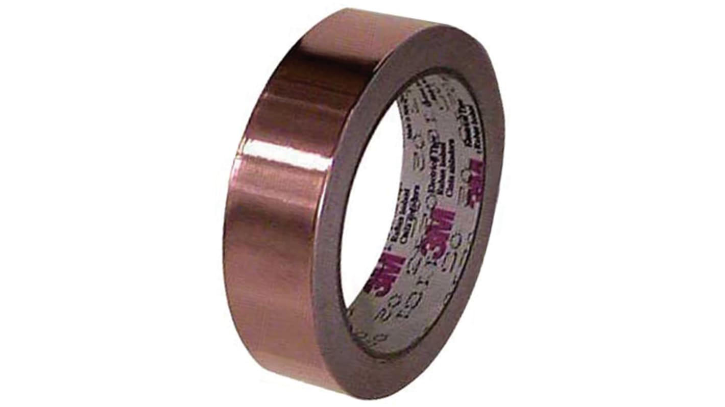 3M 1194 Non-Conductive Tin Clad Copper Tape, 19.1mm x 33m