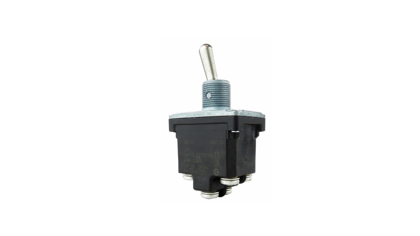 Interruptor de palanca DPDT IP67, IP68, Funcionamiento (On)-On-(On)