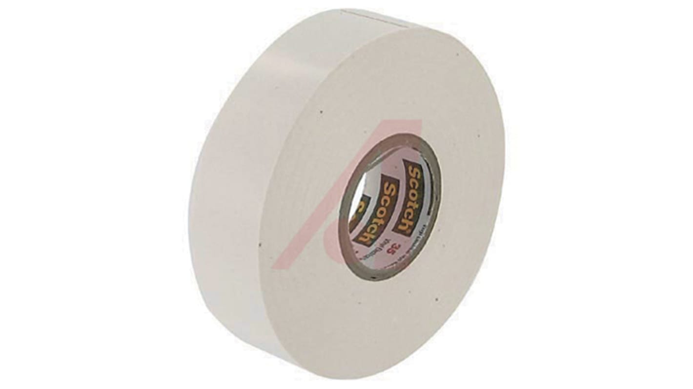 3M 3M 35 White PTFE Tape, 20m x 19mm x 0.18mm
