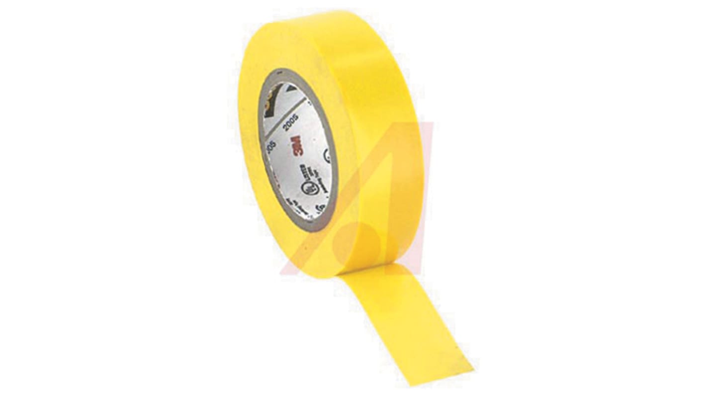 3M Scotch 35 Yellow Polyvinyl Chloride Electrical Insulation Tape, 12.7mm x 6m