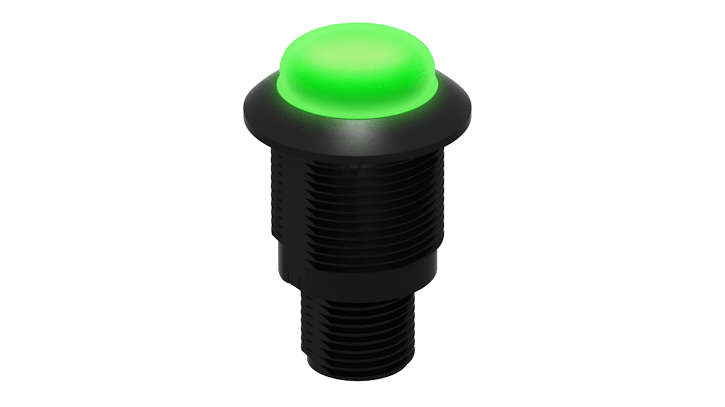 Banner S18L Series Green, Red Panel Mount Indicator, 10 → 30V dc, 18mm Mounting Hole Size, IP67, IP69K