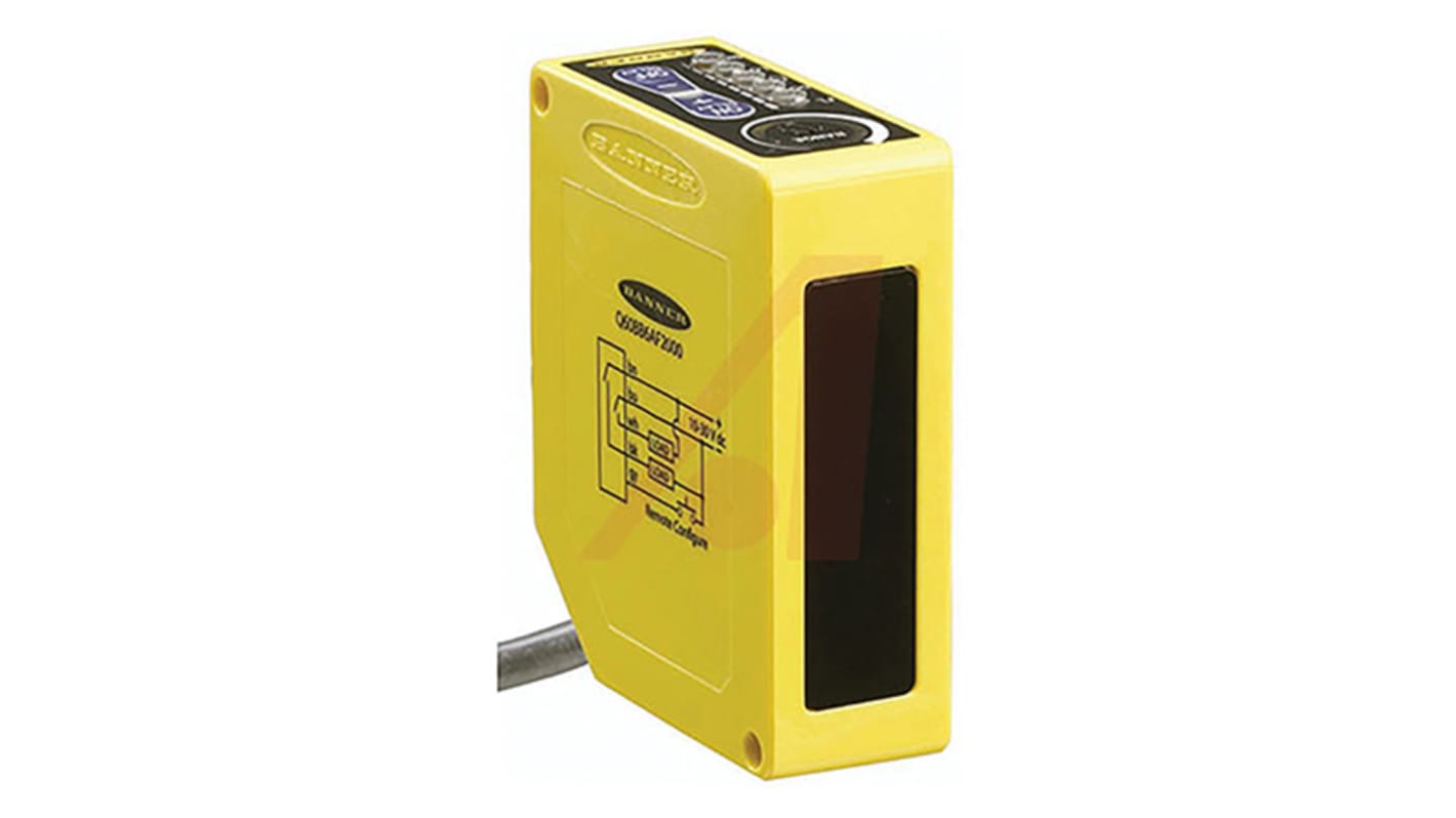 Rs-Online Sensore fotoelettrico Rettangolare Banner a diffusione rilevamento 200 mm → 2 m. uscita Relè
