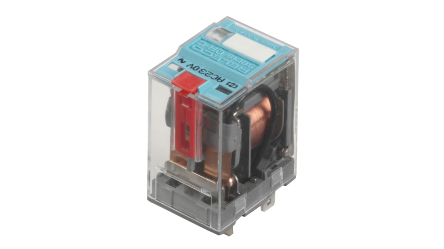 Relè di potenza Turck, DPDT, bobina 24V cc, A innesto