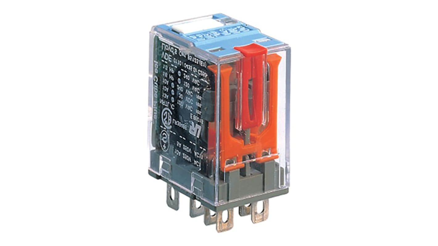 Relè di potenza Turck serie C7-A20, DPDT, bobina 24V cc, A innesto