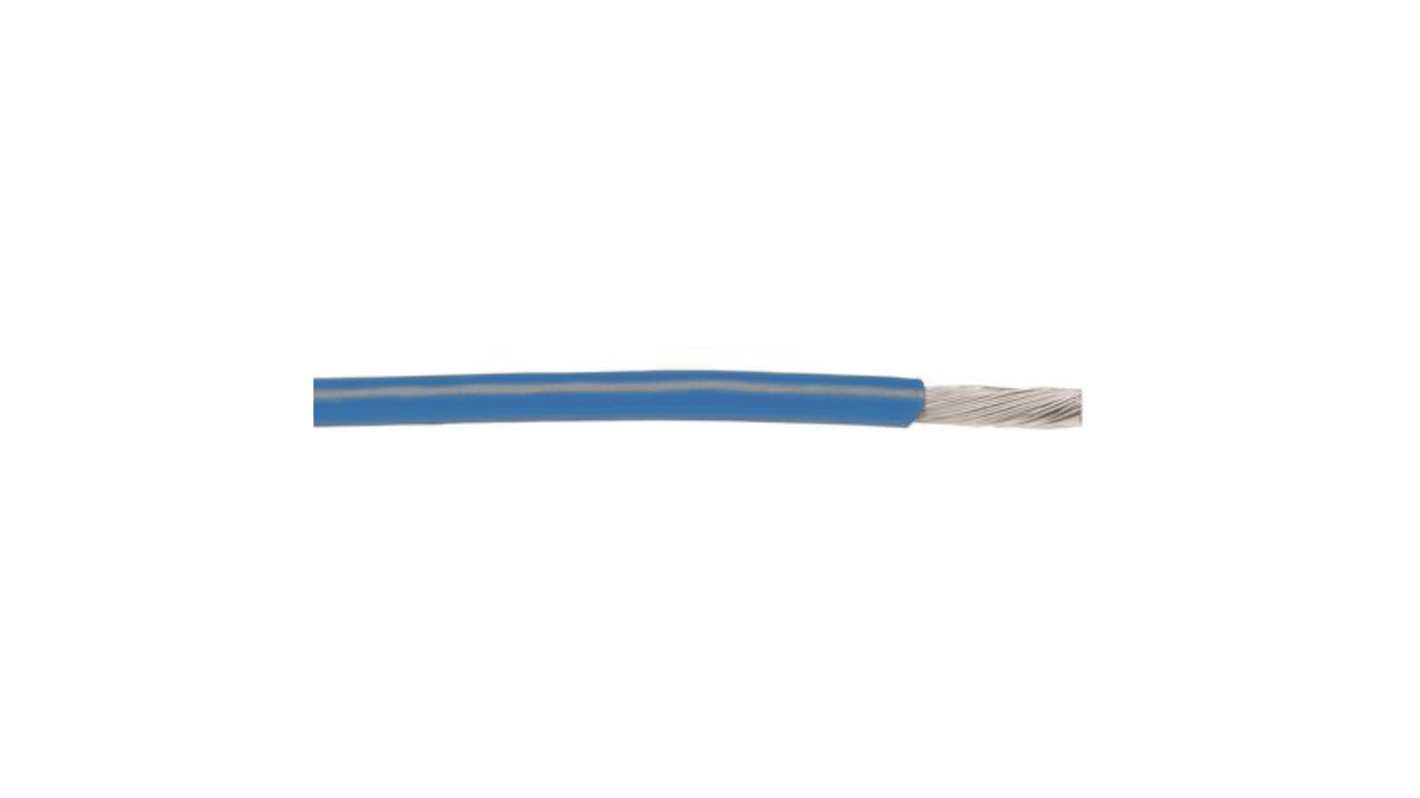 Alpha Wire Hook-up Wire PVC Series Blue 0.52 mm² Hook Up Wire, 20 AWG, 1/0.81 mm, 30m, PVC Insulation, 3053/1 BL005