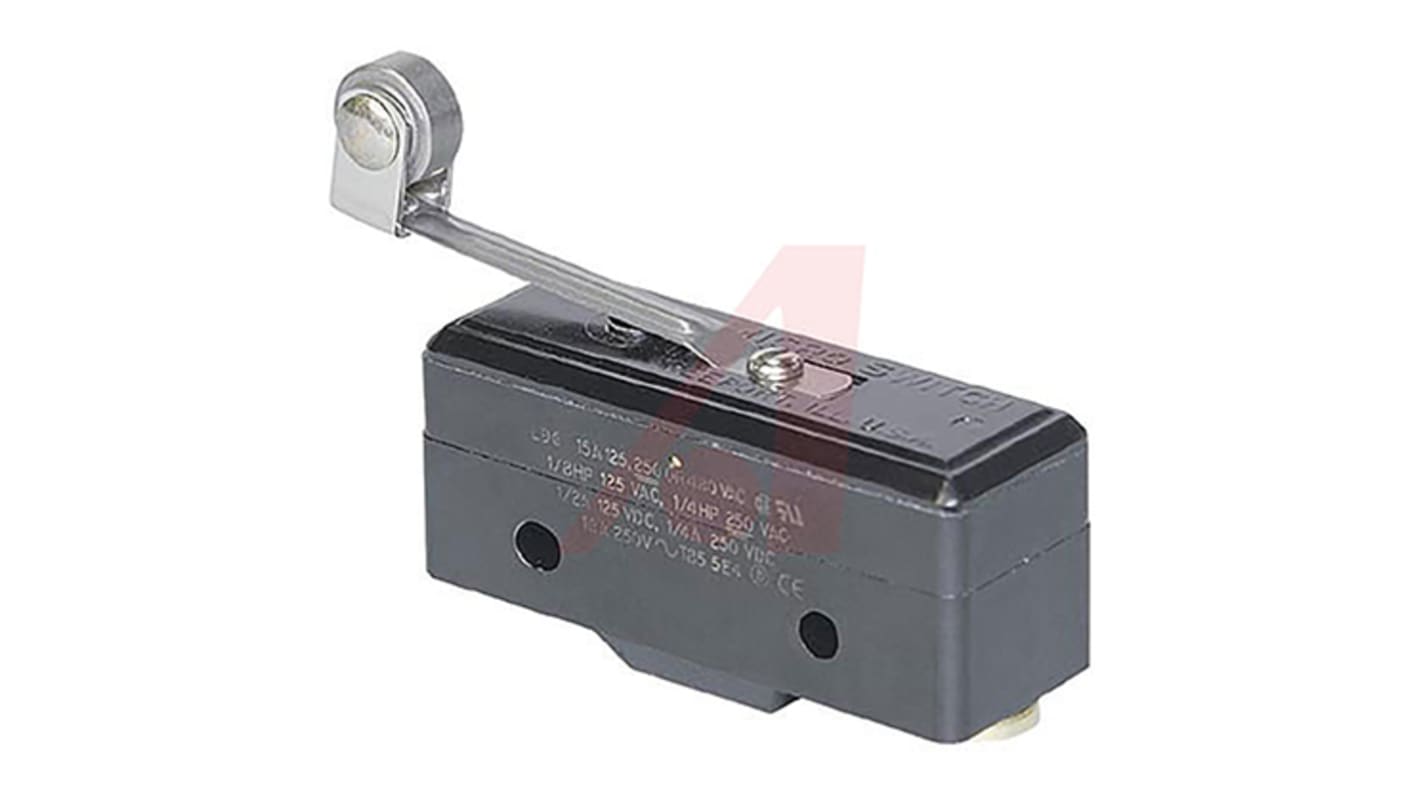 Honeywell Roller Lever Micro Switch, Screw Terminal, 15 A, SP-CO