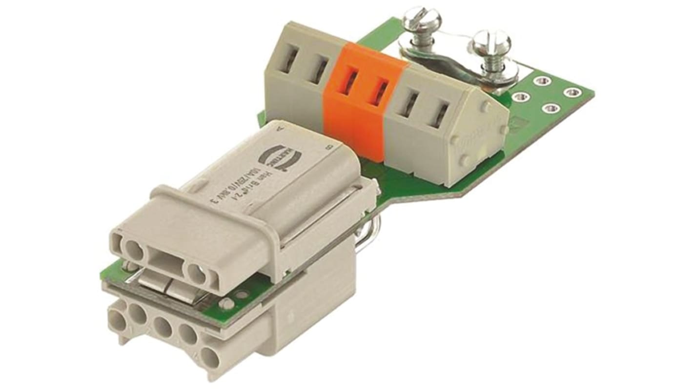 HARTING Heavy Duty Power Connector Insert, 10A, Female, HAN Brid Series, 6 Contacts