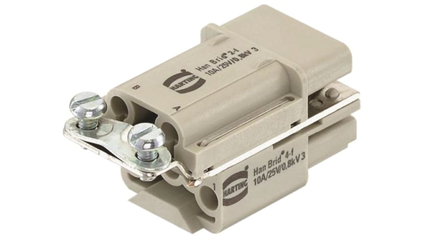 Embout de connecteur HARTING série HAN Brid, 6 contacts , 10A, Femelle