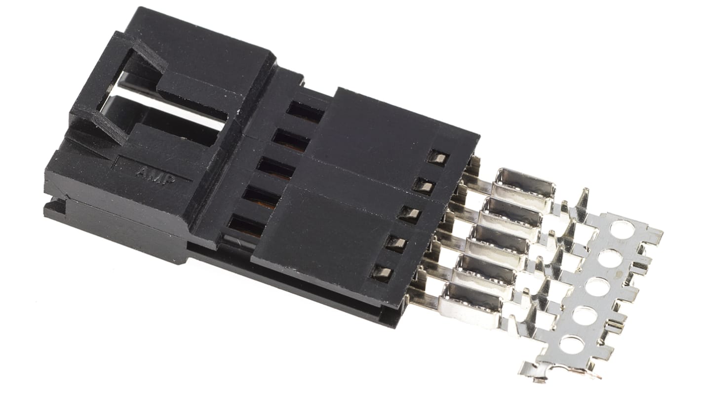 TE Connectivity 5-Way IDC Connector Plug for Cable Mount, 1-Row