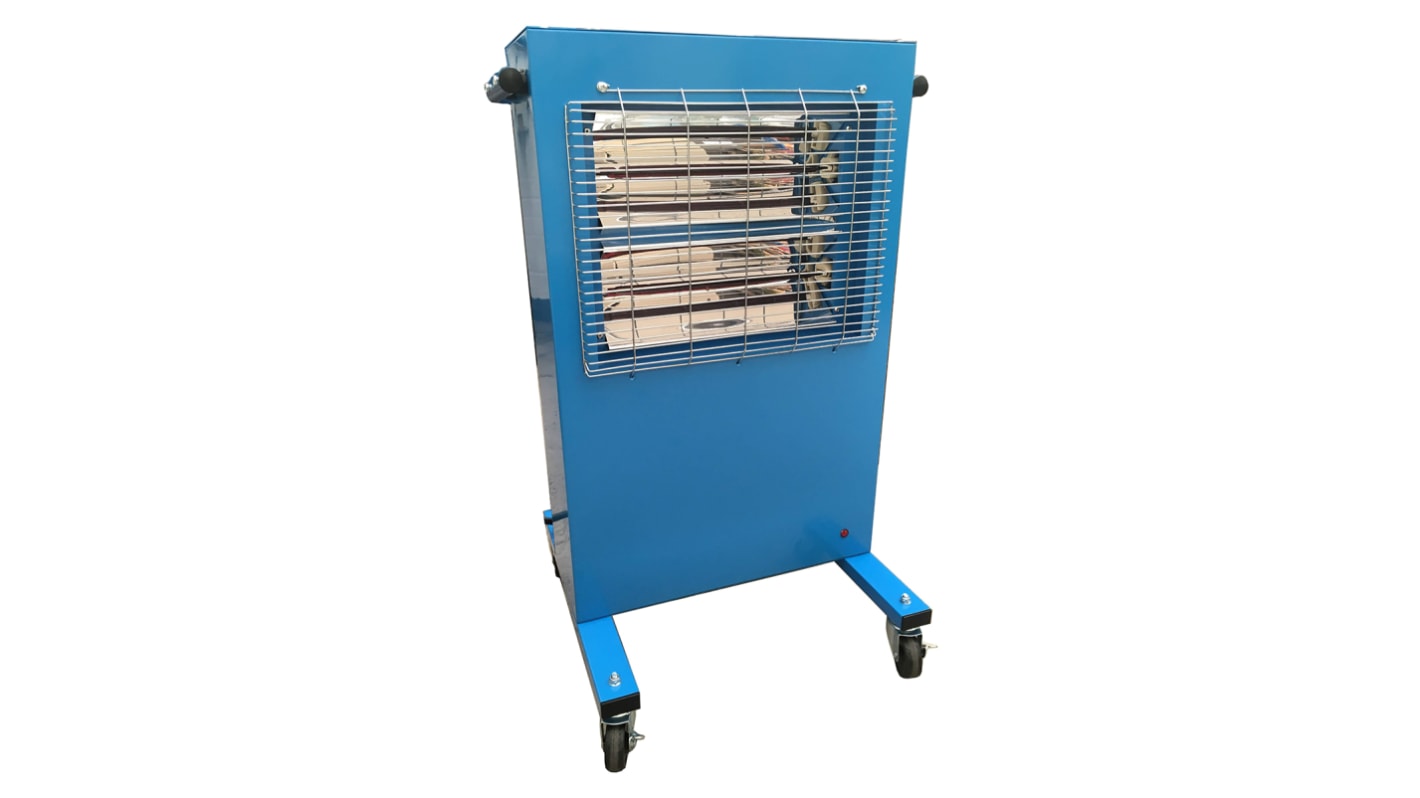 RS PRO 3kW Infrared Heater, Portable, Type C - European Plug