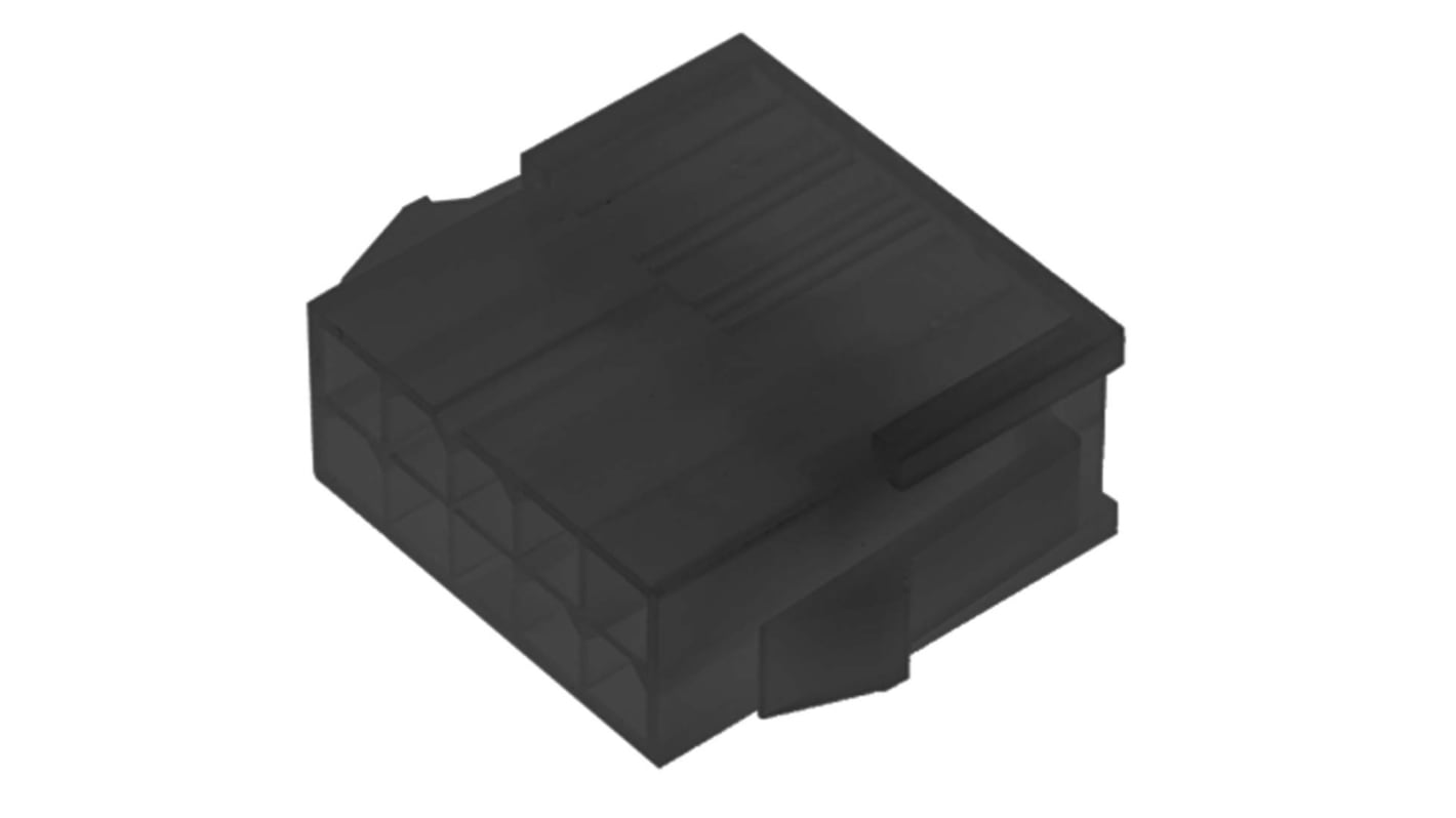 Molex, Mini-Fit Jr Male Connector Housing, 4.2mm Pitch, 10 Way, 2 Row