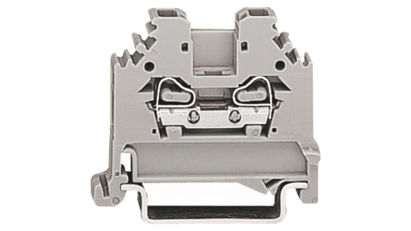 Morsettiera passante WAGO, Grigio, livello Singolo, , 24A