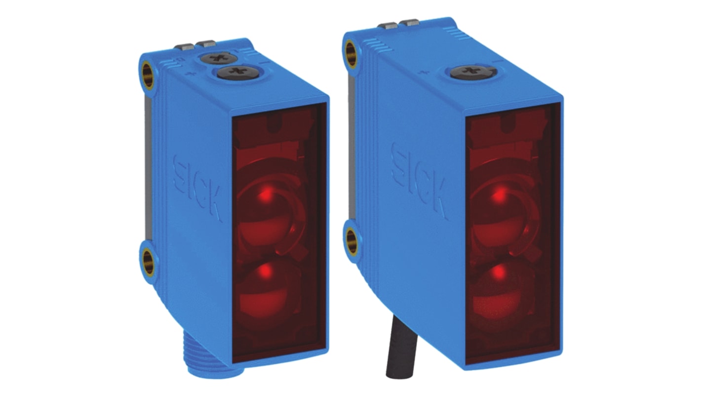 Rs-Online Sensore fotoelettrico Rettangolare SICK a diffusione rilevamento 20 mm → 1 3 m. uscita PNP