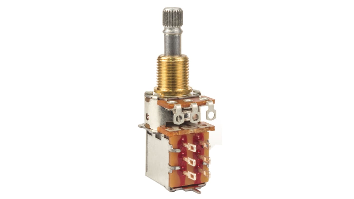Bourns PDB185-GTR 250kΩ Rotary Potentiometer 1-Gang Panel Mount, PDB185-GTR11-254A2
