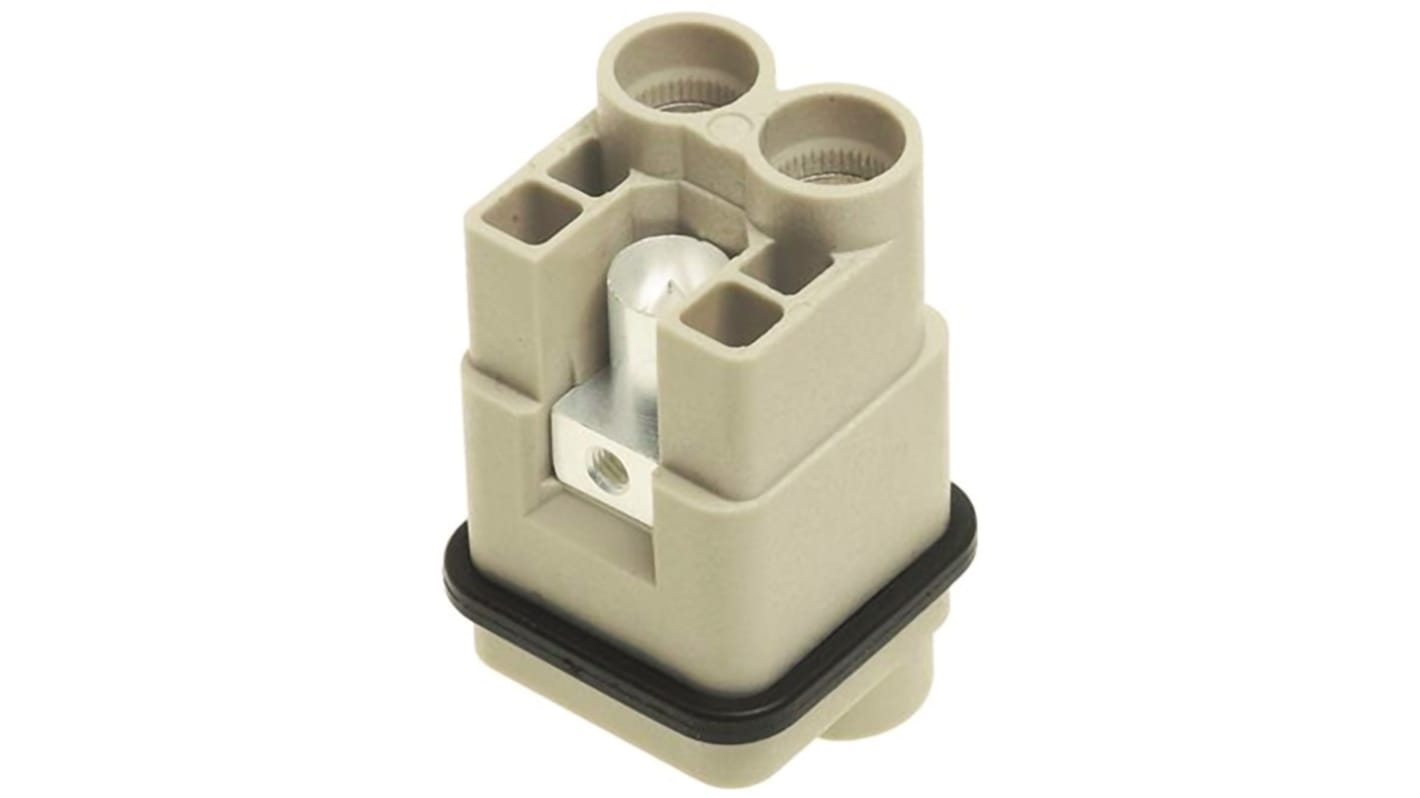 HARTING Heavy Duty Power Connector Insert, 40A, Female, HAN Q Series, 2 Contacts