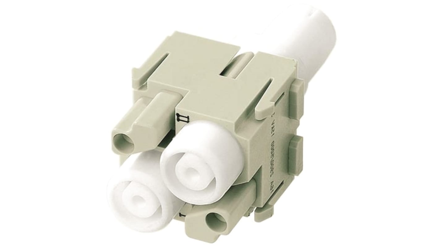 HARTING Heavy Duty Power Connector Module, 16A, Female, Han-Modular Series, 2 Contacts