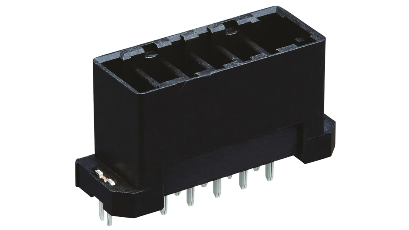 Hirose 5p单排排母 直向板对板, 3.81mm间距, THT安装, 250 V, 12A, FX30B系列